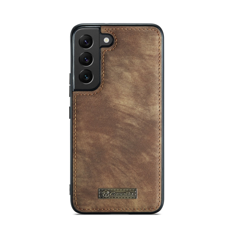 For Samsung Galaxy S22+ 5G CaseMe-008 Detachable Multifunctional Horizontal Flip Leather Case(Brown) - Galaxy S22+ 5G Cases by CaseMe | Online Shopping South Africa | PMC Jewellery | Buy Now Pay Later Mobicred