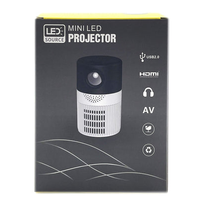 T400 100 inch Screen 3000 Lumens LED Mini Projector, Plug Type:AU Plug(Black White) - Mini Projector by PMC Jewellery | Online Shopping South Africa | PMC Jewellery | Buy Now Pay Later Mobicred