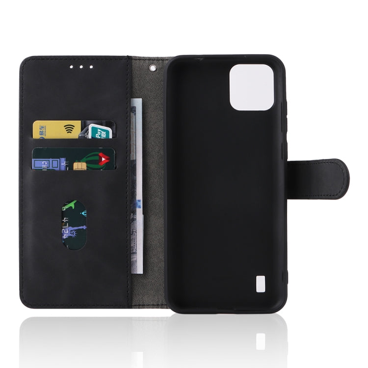 For Blackview A55 Skin Feel Magnetic Buckle Leather Phone Case(Black) - More Brand by PMC Jewellery | Online Shopping South Africa | PMC Jewellery