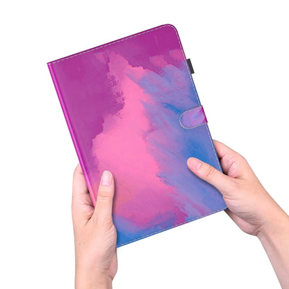 For Samsung Galaxy Tab S9+ Watercolor Pattern Flip Leather Tablet Case(Purple Red) - Galaxy Tab S9+ Cases by PMC Jewellery | Online Shopping South Africa | PMC Jewellery | Buy Now Pay Later Mobicred