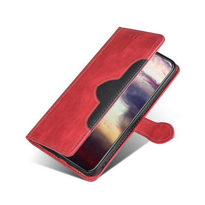 For Blackview A55 Skin Feel Straw Hat Magnetic Buckle Leather Phone Case(Red) - More Brand by PMC Jewellery | Online Shopping South Africa | PMC Jewellery | Buy Now Pay Later Mobicred