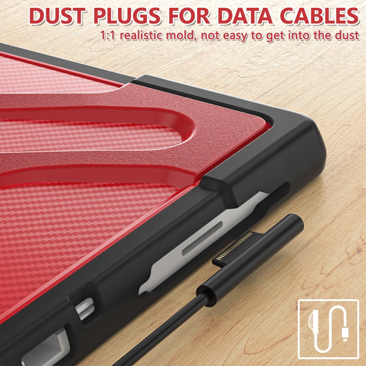 For MicroSoft Surface Pro 4 / 5 / 6 / 7 TPU + PC Tablet Case(Red) - free shipping - PMC TechLife - Order now!