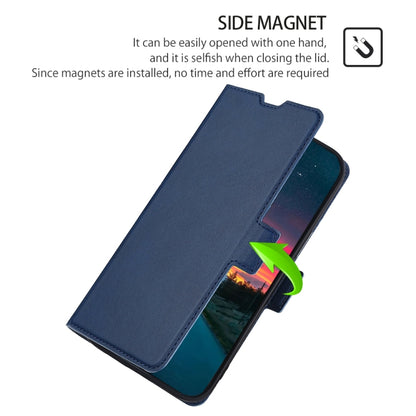 For Doogee Y8 Ultra-thin Voltage Side Buckle PU + TPU Leather Phone Case(Blue) - More Brand by PMC Jewellery | Online Shopping South Africa | PMC Jewellery | Buy Now Pay Later Mobicred