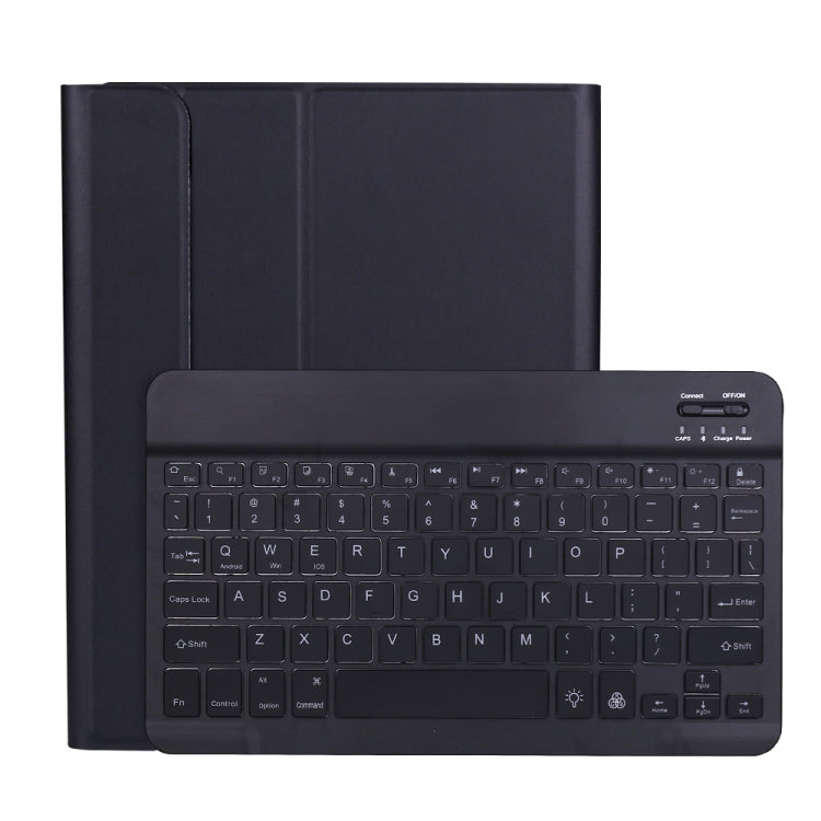 A11BS Lambskin Texture Ultra-thin Bluetooth Keyboard Leather Case with Pen Holder & Backlight For iPad Air 5 2022 / Air 4 2020 10.9 & Pro 11 inch 2021 / 2020 / 2018(Black) - Universal by PMC Jewellery | Online Shopping South Africa | PMC Jewellery