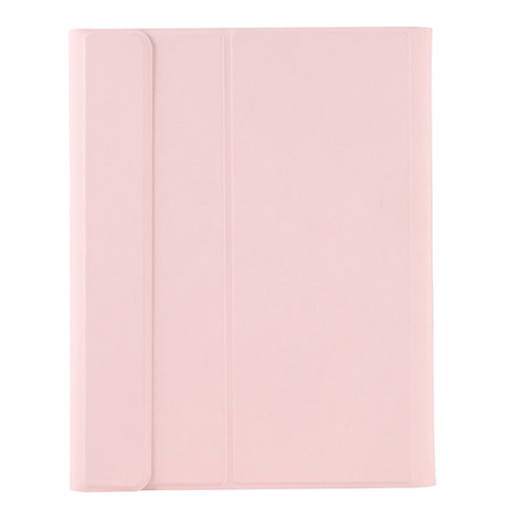 T098B Candy Color Skin Feel Texture Bluetooth Keyboard Leather Case with Pen Holder For iPad Air 4 10.9 2020 / Air 5 10.9 2022 (Pink) - For iPad Air by PMC Jewellery | Online Shopping South Africa | PMC Jewellery