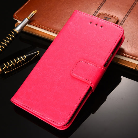 For Blackview A70 Crystal Texture Leather Phone Case(Rose Red) - More Brand by PMC Jewellery | Online Shopping South Africa | PMC Jewellery | Buy Now Pay Later Mobicred