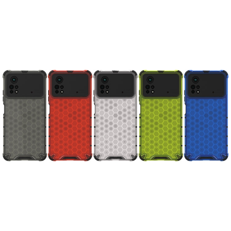For Xiaomi Poco X4 Pro 5G Shockproof Honeycomb PC + TPU Case(Green) - Xiaomi Cases by PMC TechLife | Online Shopping South Africa | PMC TechLife