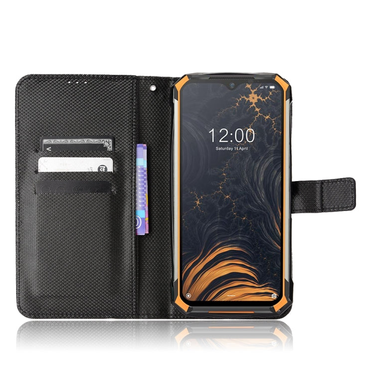 For Doogee S88 Pro / S88 Plus Diamond Texture Leather Phone Case(Black) - Doogee Cases by PMC Jewellery | Online Shopping South Africa | PMC Jewellery | Buy Now Pay Later Mobicred