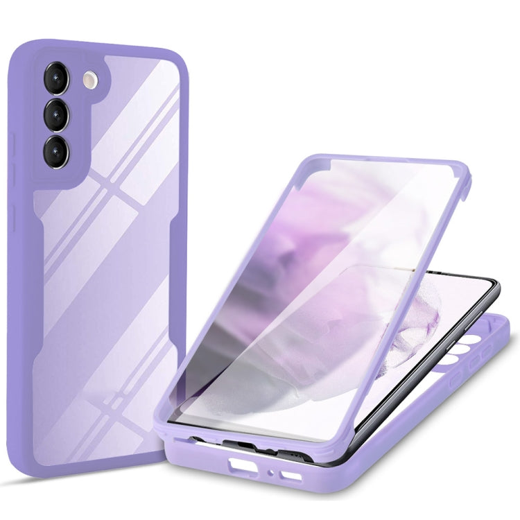 For Samsung Galaxy S22 5G Acrylic + TPU 360 Degrees Full Coverage Shockproof Phone Case(Purple) - Galaxy S22 5G Cases by PMC TechLife | Online Shopping South Africa | PMC TechLife