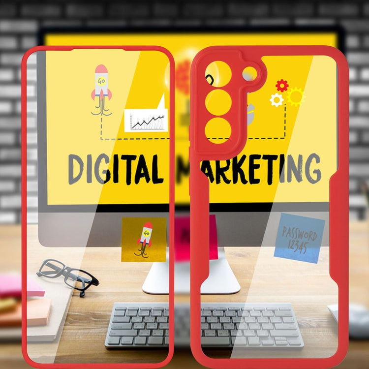 For Samsung Galaxy S22 5G Acrylic + TPU 360 Degrees Full Coverage Shockproof Phone Case(Purple) - Galaxy S22 5G Cases by PMC TechLife | Online Shopping South Africa | PMC TechLife