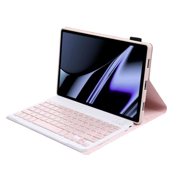 OP11 Lambskin Texture Ultra-thin Bluetooth Keyboard Leather Case For OPPO Pad 11 inch(Pink) - Others Keyboard by PMC Jewellery | Online Shopping South Africa | PMC Jewellery