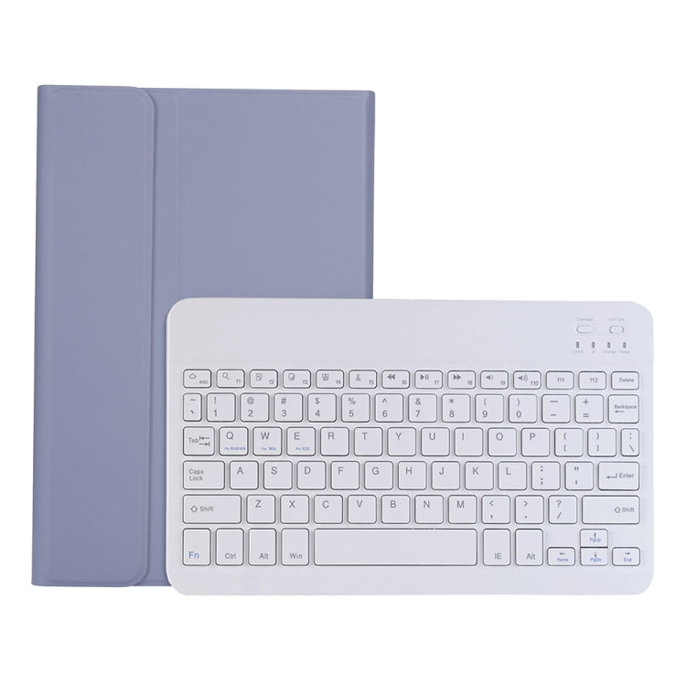 A08 Candy Color Ultra Thin Bluetooth Keyboard Leather Case For Samsung Galaxy Tab A8 10.5 2021 SM-X200 / SM-X205(Purple) - Samsung Keyboard by PMC Jewellery | Online Shopping South Africa | PMC Jewellery