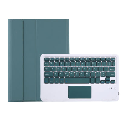 A08B-A Candy Color Bluetooth Keyboard Leather Case with Pen Slot & Touchpad For Samsung Galaxy Tab A8 2021 SM-X205 / SM-X200(Dark Green) - Samsung Keyboard by PMC Jewellery | Online Shopping South Africa | PMC Jewellery