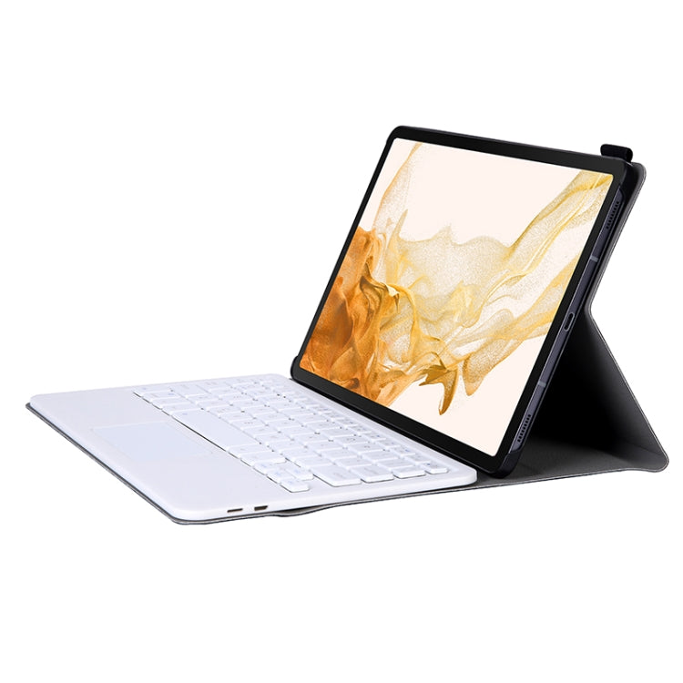 A700-A Ultra-thin Bluetooth Keyboard Leather Case with Touchpad For Samsung Galaxy Tab S8 11 inch SM-X700 / SM-X706(Gold) - Samsung Keyboard by PMC TechLife | Online Shopping South Africa | PMC TechLife