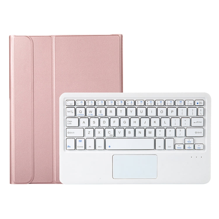 A700B-A Bluetooth Keyboard Leather Case with Pen Slot & Touchpad For Samsung Galaxy Tab S8 11 inch SM-X700 / SM-X706(Rose Gold) - Samsung Keyboard by PMC Jewellery | Online Shopping South Africa | PMC Jewellery