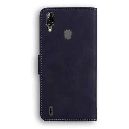 For Blackview A60 Pro Skin Feel Pure Color Flip Leather Phone Case(Black) - More Brand by PMC Jewellery | Online Shopping South Africa | PMC Jewellery