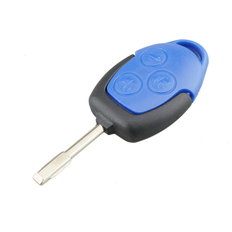 A17 Straight Car Key Shell Round Embryo Metal Embryo Length 35mm for Ford Transit 3-button - Car Key Cases by PMC Jewellery | Online Shopping South Africa | PMC Jewellery