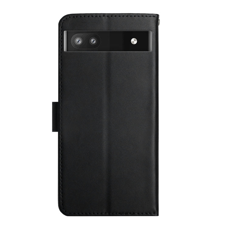 For Google Pixel 6a Genuine Leather Fingerprint-proof Horizontal Flip Phone Case(Black) - Google Cases by PMC Jewellery | Online Shopping South Africa | PMC Jewellery