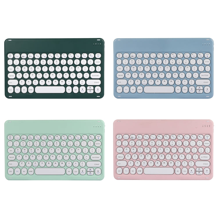 X4 Universal Round Keys Panel Spray Color Bluetooth Keyboard(Dark Night Green) - Universal Keyboard by PMC Jewellery | Online Shopping South Africa | PMC Jewellery