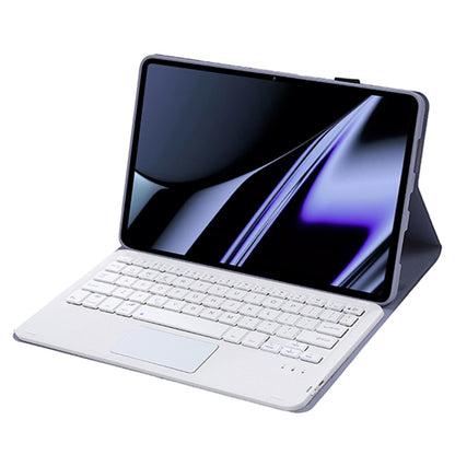 OP11-A Lambskin Texture Ultra-thin Bluetooth Keyboard Leather Case with Touchpad For OPPO Pad 11 inch(Purple) - Others Keyboard by PMC Jewellery | Online Shopping South Africa | PMC Jewellery | Buy Now Pay Later Mobicred