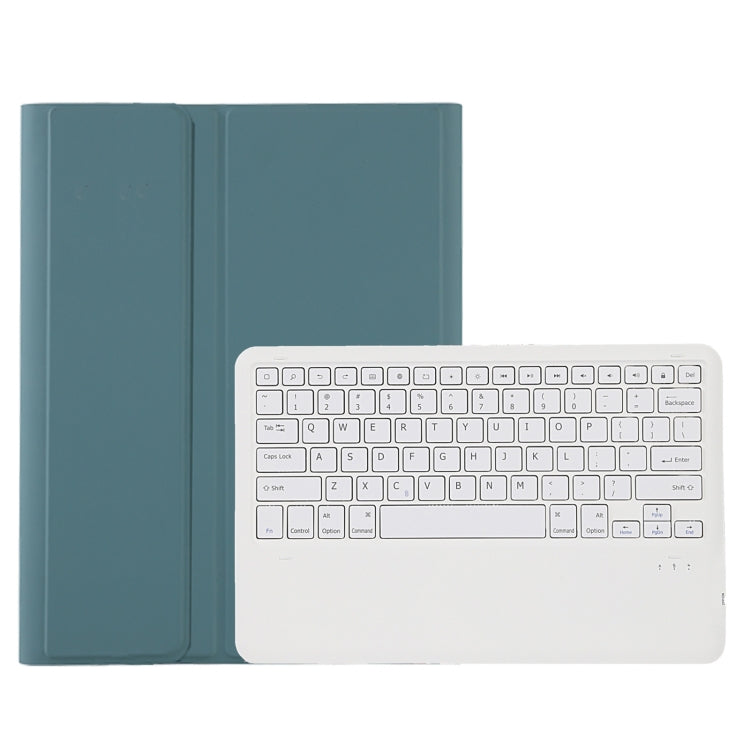 A800B Candy Color Detachable Bluetooth Keyboard Case with Pen Slot for Samsung Galaxy Tab S8+  / S7+ / S7 FE(Dark Green) - Samsung Keyboard by PMC Jewellery | Online Shopping South Africa | PMC Jewellery