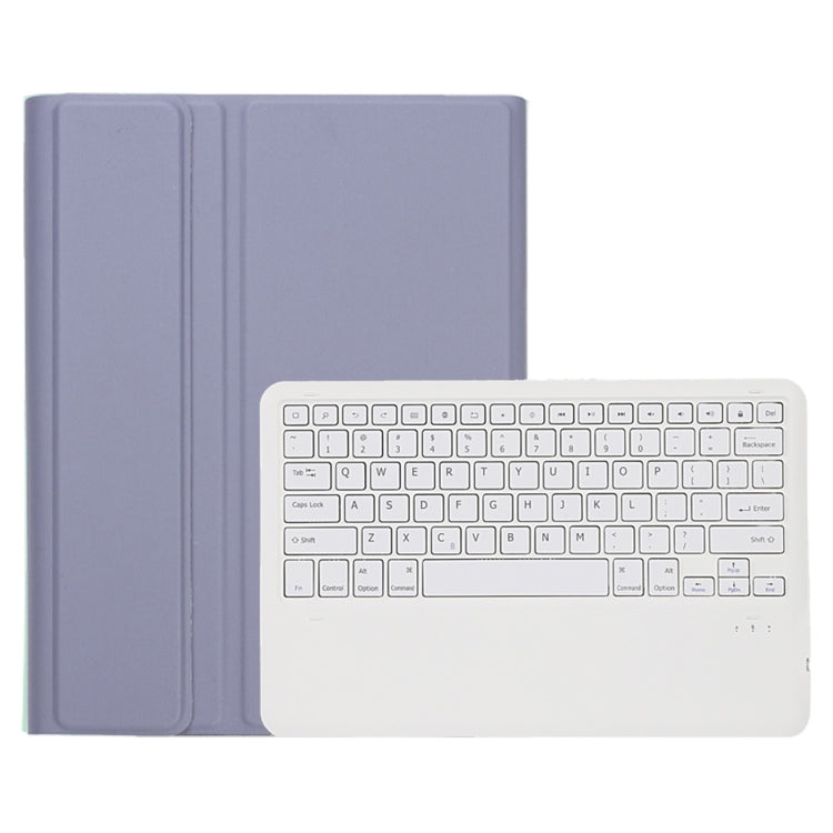 A800B Candy Color Detachable Bluetooth Keyboard Case with Pen Slot for Samsung Galaxy Tab S8+  / S7+ / S7 FE(Purple) - Samsung Keyboard by PMC Jewellery | Online Shopping South Africa | PMC Jewellery