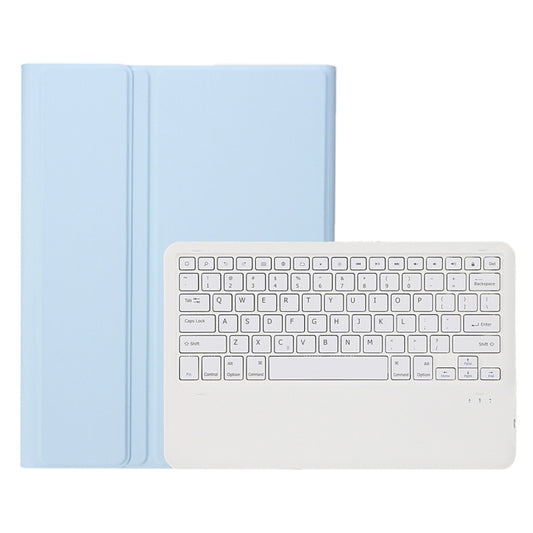 A800B Candy Color Detachable Bluetooth Keyboard Case with Pen Slot for Samsung Galaxy Tab S8+  / S7+ / S7 FE(Ice Blue) - Samsung Keyboard by PMC Jewellery | Online Shopping South Africa | PMC Jewellery