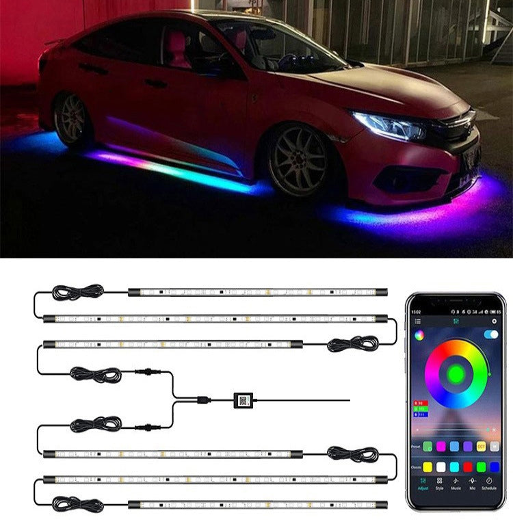 Car Modification Symphony Voice Control LED Chassis Lights, Specification:4 x 60cm + 2 x 150cm - Atmosphere lights by PMC TechLife | Online Shopping South Africa | PMC TechLife