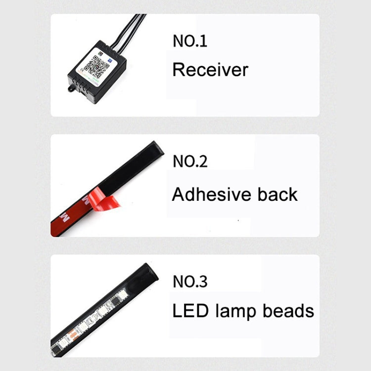 Car Modification Symphony Voice Control LED Chassis Lights, Specification:4 x 60cm + 2 x 150cm - Atmosphere lights by PMC TechLife | Online Shopping South Africa | PMC TechLife
