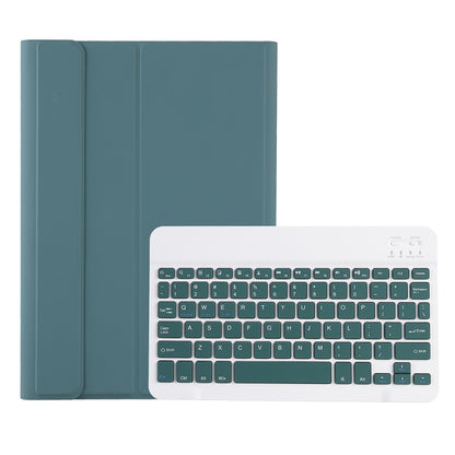 A610B Candy Color Bluetooth Keyboard Leather Case with Pen Slot For Samsung Galaxy Tab S6 Lite 10.4 inch SM-P610 / SM-P615(Dark Green) - Samsung Keyboard by PMC Jewellery | Online Shopping South Africa | PMC Jewellery