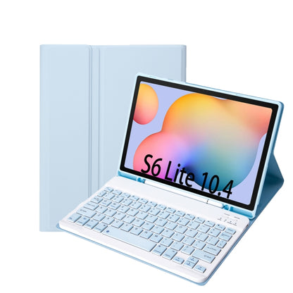 A610B Candy Color Bluetooth Keyboard Leather Case with Pen Slot For Samsung Galaxy Tab S6 Lite 10.4 inch SM-P610 / SM-P615(White Ice) - Samsung Keyboard by PMC Jewellery | Online Shopping South Africa | PMC Jewellery