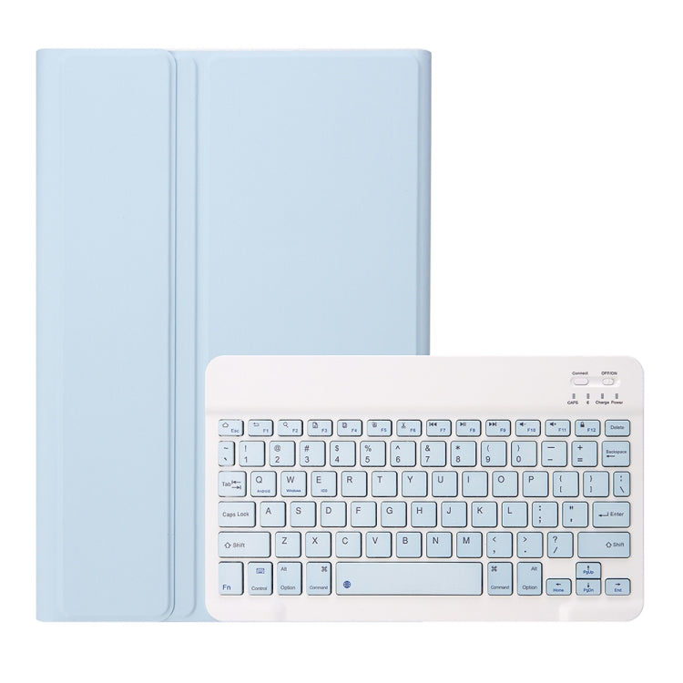 A610B Candy Color Bluetooth Keyboard Leather Case with Pen Slot For Samsung Galaxy Tab S6 Lite 10.4 inch SM-P610 / SM-P615(White Ice) - Samsung Keyboard by PMC Jewellery | Online Shopping South Africa | PMC Jewellery