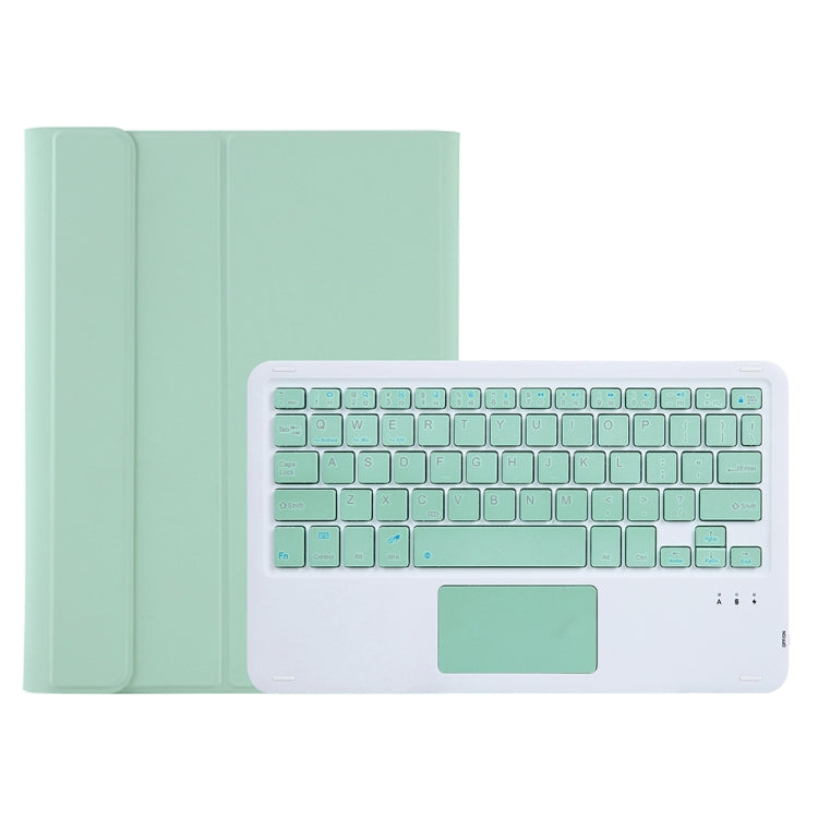 A610B-A Candy Color Bluetooth Keyboard Leather Case with Pen Slot & Touchpad For Samsung Galaxy Tab S6 Lite 10.4 inch SM-P610 / SM-P615(Light Green) - Samsung Keyboard by PMC Jewellery | Online Shopping South Africa | PMC Jewellery