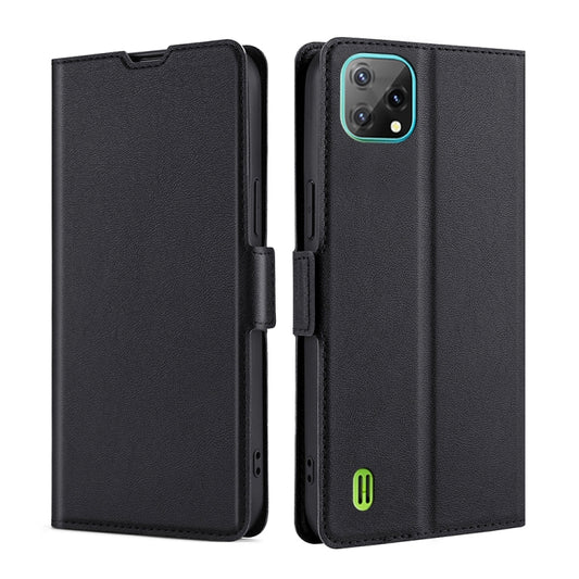 For Blackview A55 Ultra-thin Voltage Side Buckle PU + TPU Leather Phone Case(Black) - More Brand by PMC Jewellery | Online Shopping South Africa | PMC Jewellery