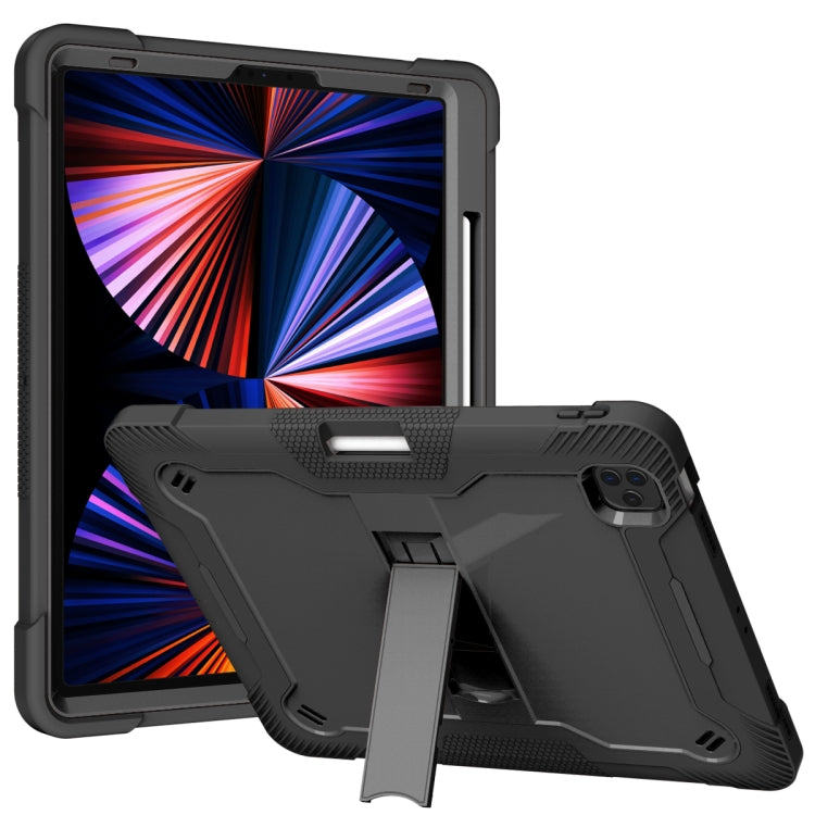 For iPad Pro 12.9 2022 / 2021 / 2020 / 2018 Silicone + PC Shockproof Tablet Case(Black) - iPad Pro 12.9 (2022/2021) Cases by PMC Jewellery | Online Shopping South Africa | PMC Jewellery