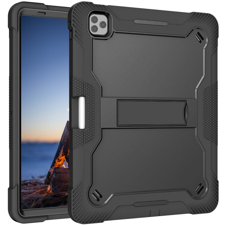 For iPad Pro 12.9 2022 / 2021 / 2020 / 2018 Silicone + PC Shockproof Tablet Case(Black) - iPad Pro 12.9 (2022/2021) Cases by PMC Jewellery | Online Shopping South Africa | PMC Jewellery