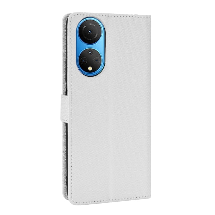 For Honor X7 Diamond Texture Leather Phone Case(White) - Honor Cases by PMC Jewellery | Online Shopping South Africa | PMC Jewellery