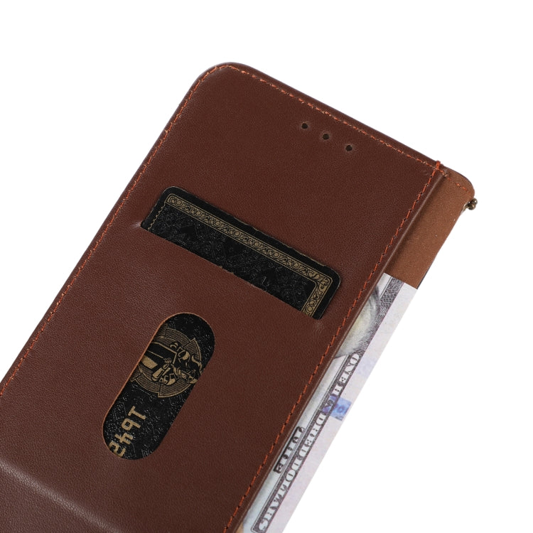 For Nokia X100 KHAZNEH Nappa Top Layer Cowhide Leather Phone Case(Brown) - Nokia Cases by PMC TechLife | Online Shopping South Africa | PMC TechLife | Buy Now Pay Later Mobicred
