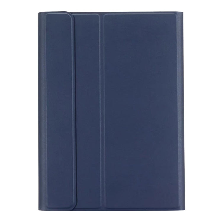 Round Cap Bluetooth Keyboard Leather Case with Pen Slot for Samsung Galaxy Tab S6 Lite, Specification:without Touchpad(Dark Blue+Black Keyboard) - Samsung Keyboard by PMC TechLife | Online Shopping South Africa | PMC TechLife