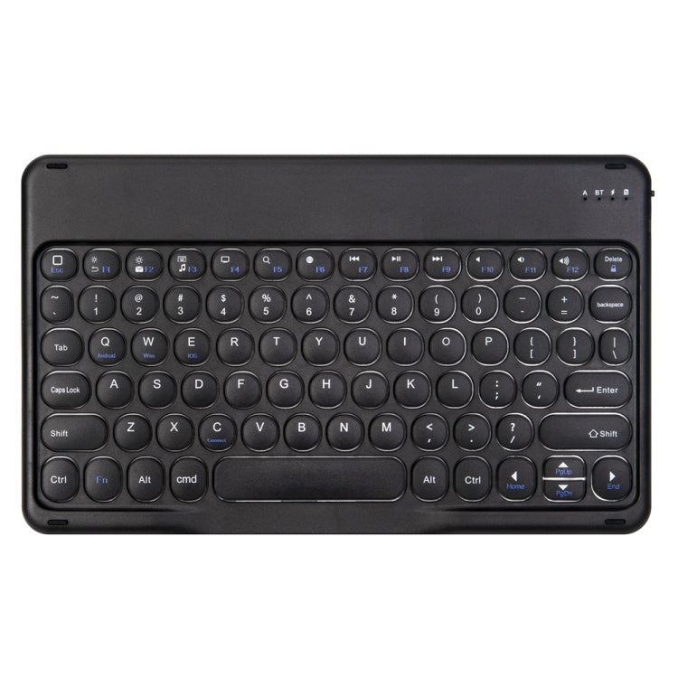 Round Cap Bluetooth Keyboard Leather Case with Pen Slot for Samsung Galaxy Tab S6 Lite, Specification:without Touchpad(Dark Blue+Black Keyboard) - Samsung Keyboard by PMC TechLife | Online Shopping South Africa | PMC TechLife