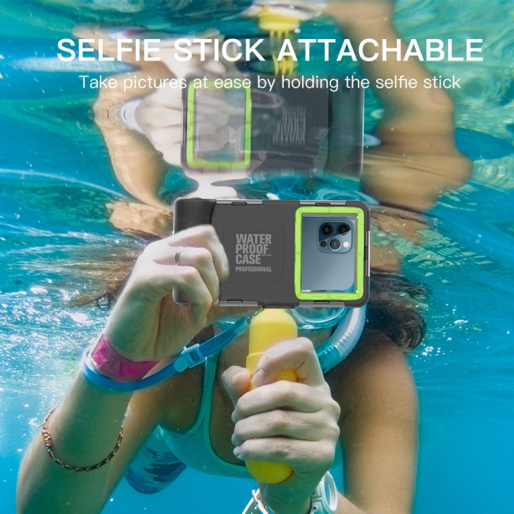 RedPepper 2nd Generation Diving Waterproof Protective Case, Waterproof depth: 15m(Black + Green) - free shipping - PMC Jewellery - Order now!