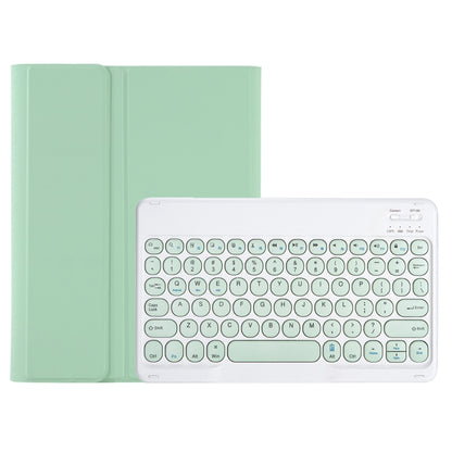 YA700B Candy Color Skin Feel Texture Round Keycap Bluetooth Keyboard Leather Case For Samsung Galaxy Tab S8 11 inch SM-X700 / SM-X706 & S7 11 inch SM-X700 / SM-T875(Light Green) - Samsung Keyboard by PMC Jewellery | Online Shopping South Africa | PMC Jewellery