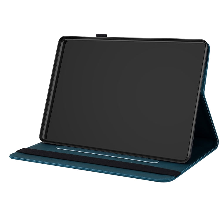For Huawei MediaPad M5 Lite Butterfly Flower Embossed Leather Tablet Case(Blue) - Huawei by PMC TechLife | Online Shopping South Africa | PMC TechLife | Buy Now Pay Later Mobicred
