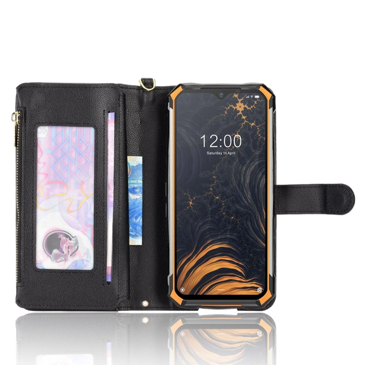 For Doogee S88 Pro / S88 Plus Litchi Texture Zipper Leather Phone Case(Black) - Doogee Cases by PMC TechLife | Online Shopping South Africa | PMC TechLife | Buy Now Pay Later Mobicred