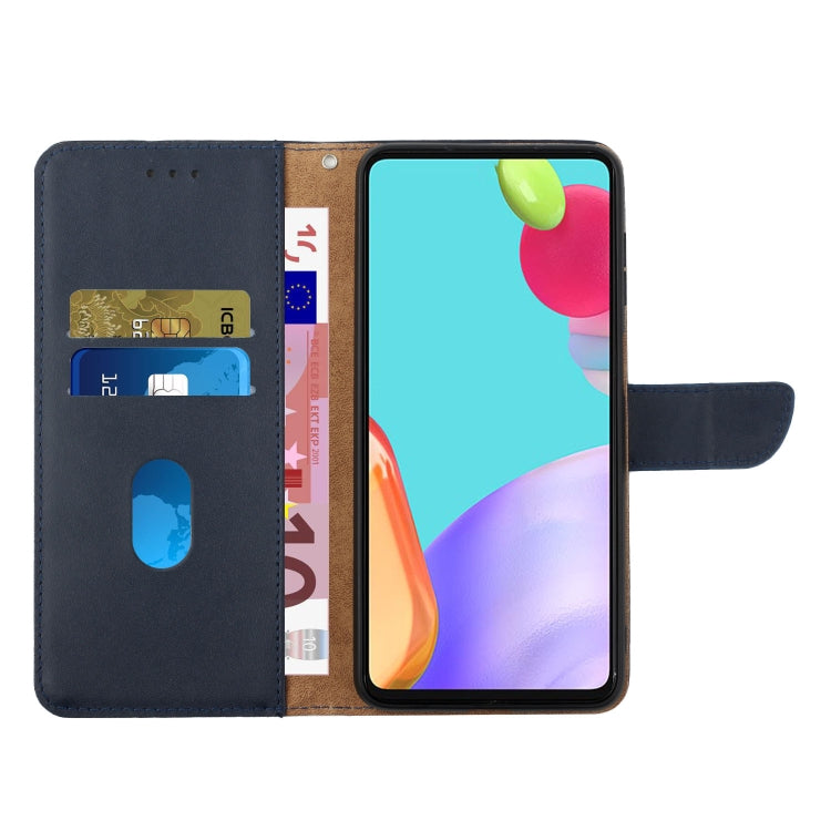 For Nokia X100 Genuine Leather Fingerprint-proof Horizontal Flip Phone Case(Blue) - Nokia Cases by PMC TechLife | Online Shopping South Africa | PMC TechLife | Buy Now Pay Later Mobicred