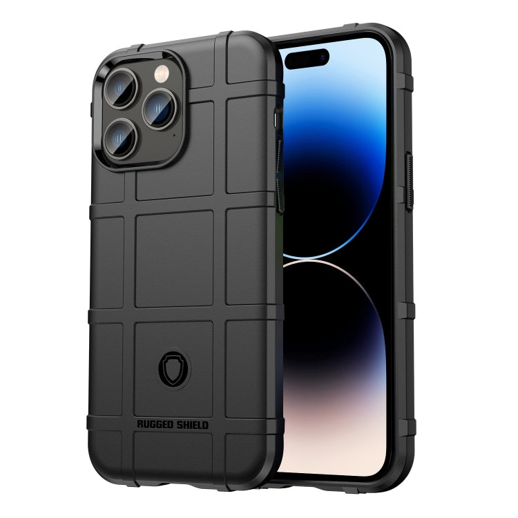 For iPhone 14 Pro Rugged Shield Full Coverage Shockproof TPU Case (Black) - iPhone 14 Pro Cases by PMC Jewellery | Online Shopping South Africa | PMC Jewellery