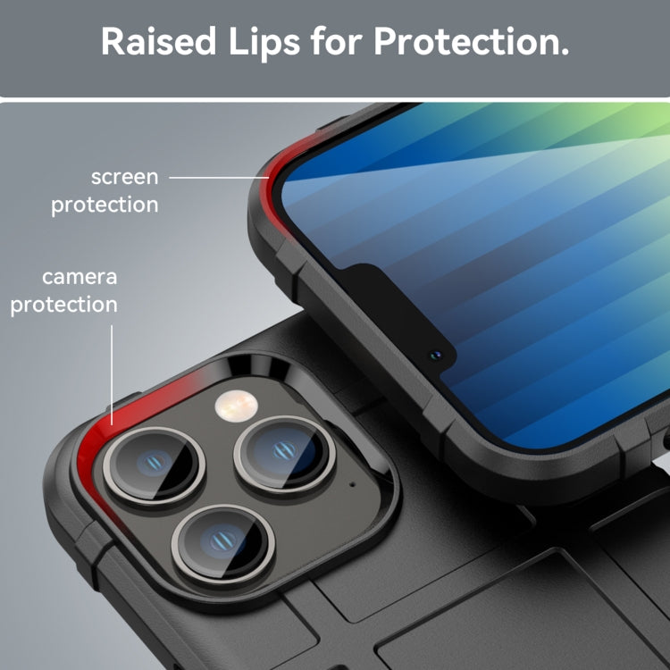 For iPhone 14 Pro Rugged Shield Full Coverage Shockproof TPU Case (Black) - iPhone 14 Pro Cases by PMC Jewellery | Online Shopping South Africa | PMC Jewellery