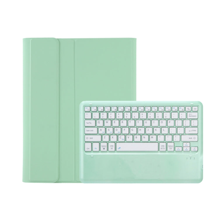 C12B Detachable Pen Slot Bluetooth Keyboard Leather Tablet Case For iPad Pro 12.9 inch 2021/2020/2018(Mint Green) - For iPad Pro by PMC Jewellery | Online Shopping South Africa | PMC Jewellery