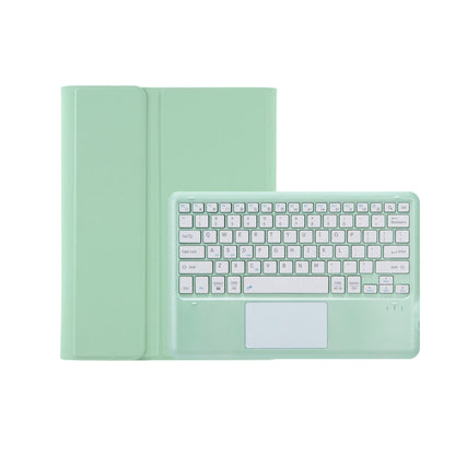 T800B-A Touch Pad Detachable Bluetooth Keyboard Leather Tablet Case For Samsung Galaxy Tab S8+/S7+/S7 FE(Mint Green) - Samsung Keyboard by PMC Jewellery | Online Shopping South Africa | PMC Jewellery