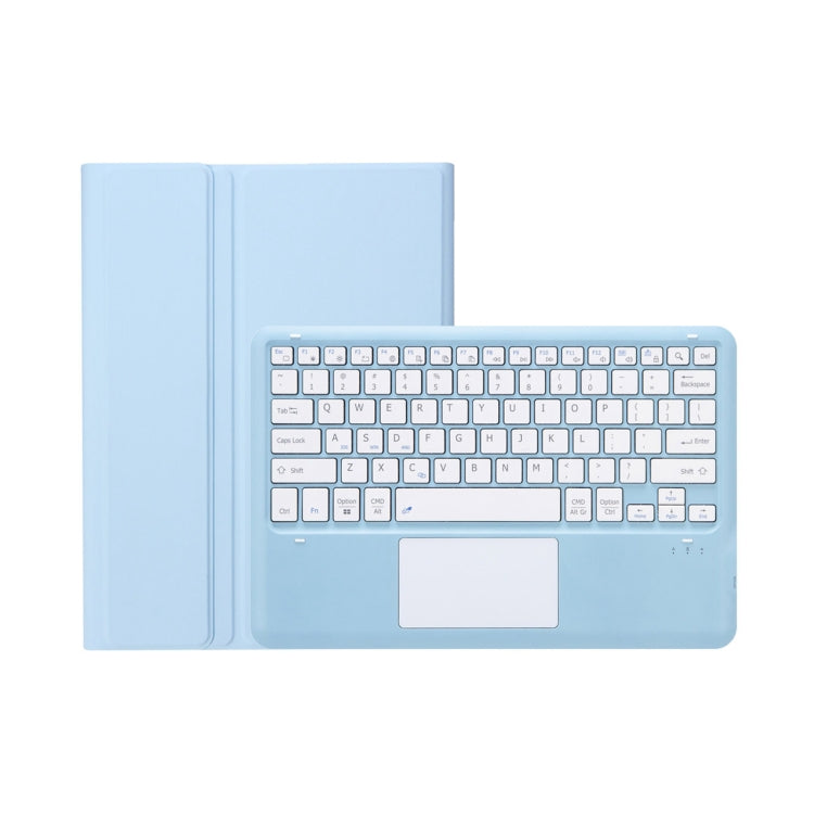 T800B-A Touch Pad Detachable Bluetooth Keyboard Leather Tablet Case For Samsung Galaxy Tab S8+/S7+/S7 FE(Sky Blue) - Samsung Keyboard by PMC Jewellery | Online Shopping South Africa | PMC Jewellery